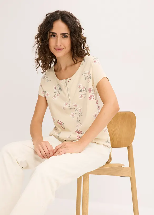 Oversize-Shirt aus Baumwoll-Mix, bonprix