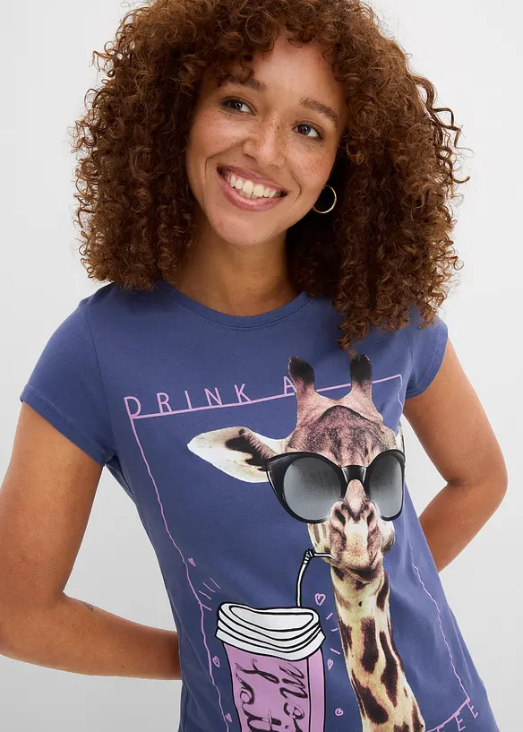 T-Shirt aus reiner Baumwolle, bonprix