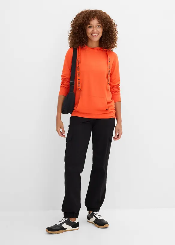 Sweat &agrave; capuche doux, bonprix