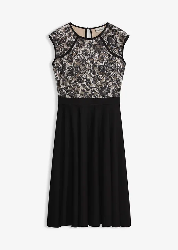 Midikleid mit Spitze, bonprix