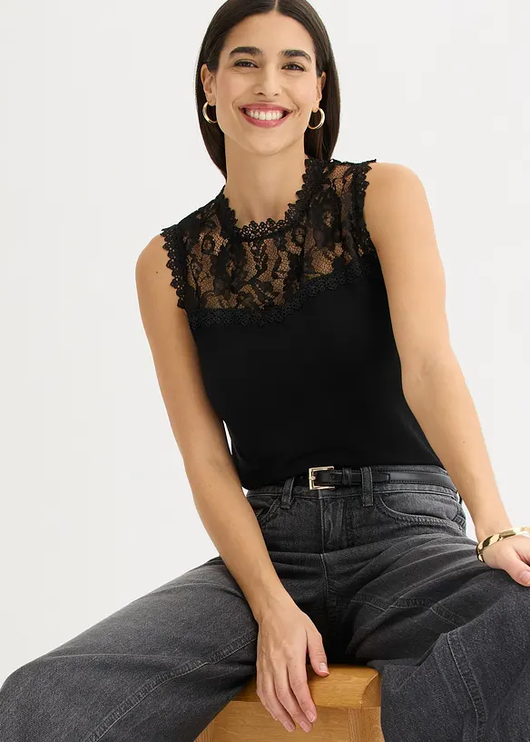 Top doux en viscose extensible, bonprix