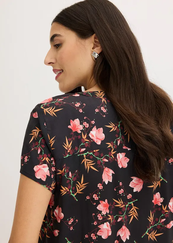 Chemisier manches courtes 100% viscose, bonprix