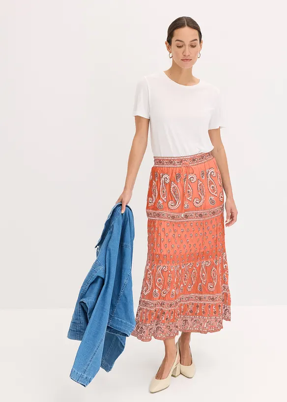 Maxirock  aus reiner Baumwolle, bonprix