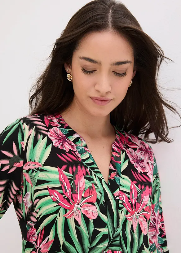 Maxikleid aus flie&szlig;ender Viskose, bonprix