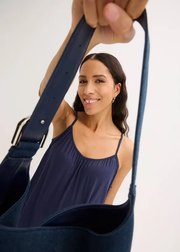 Spaghettitr&auml;ger-Top aus flie&szlig;ender Viskose, bonprix