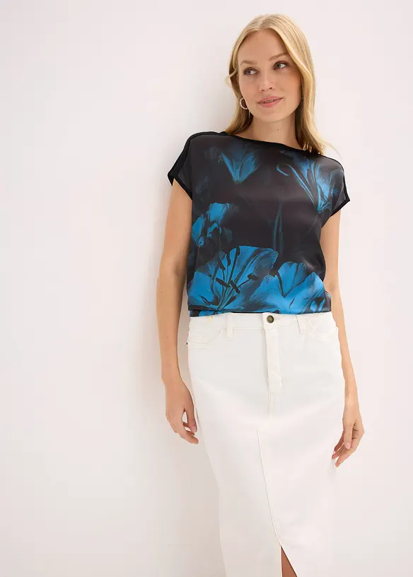 Bedrucktes Shirt aus softem Viskose-Mix, bonprix