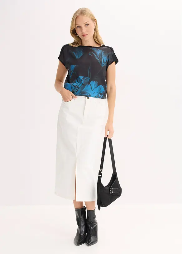 Bedrucktes Shirt aus softem Viskose-Mix, bonprix