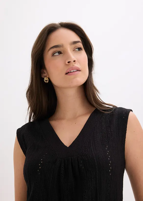 Top en broderie anglaise, bonprix