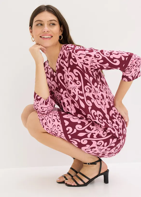 Tunika-Kleid aus flie&szlig;ender Viskose, bonprix