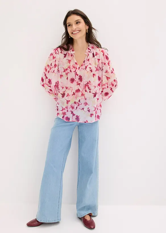 bedruckte Chiffonbluse, bonprix