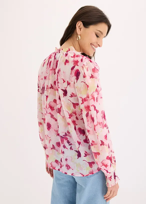 bedruckte Chiffonbluse, bonprix