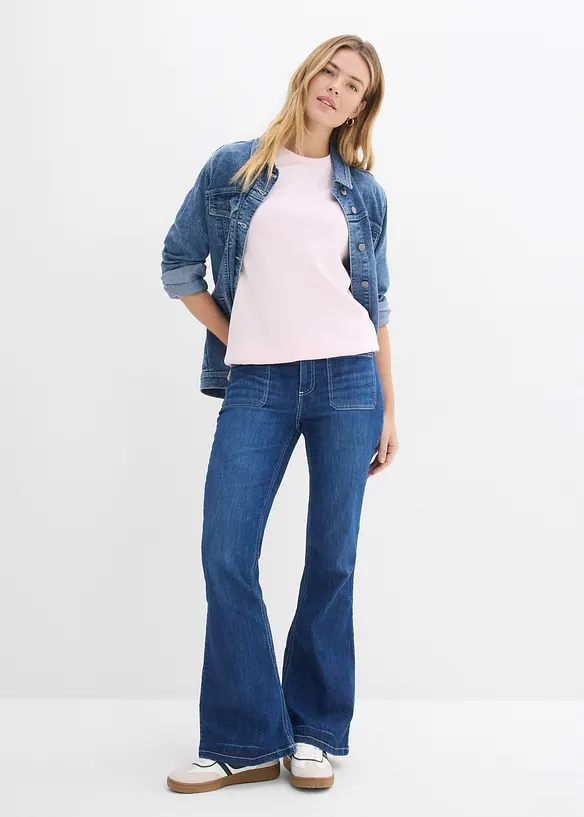 Weit geschnittenes Scuba-Shirt, bonprix