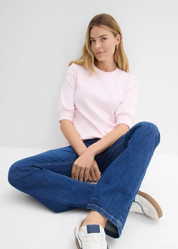 Weit geschnittenes Scuba-Shirt, bonprix