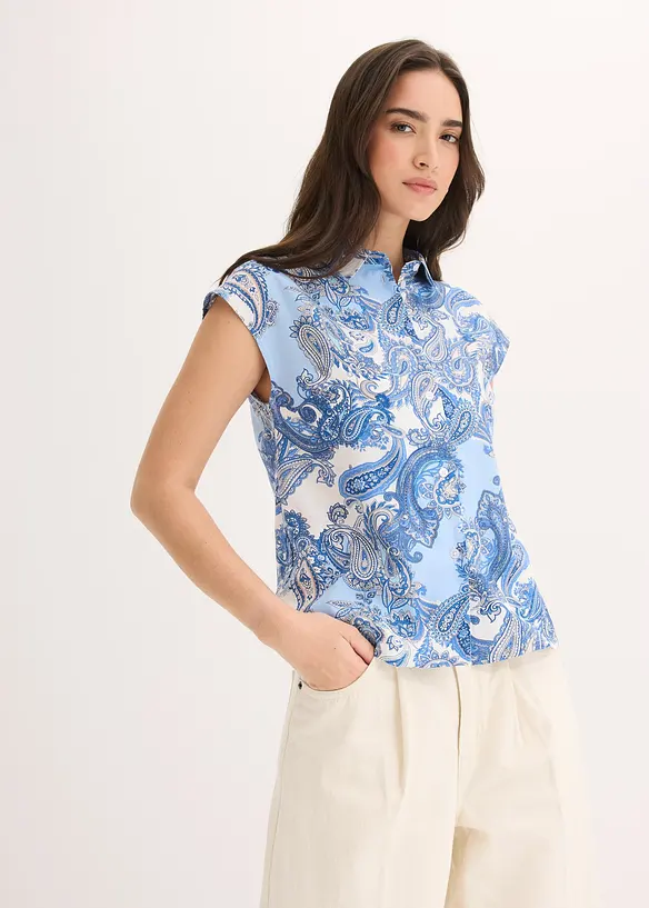 Chemisier imprim&eacute; en viscose fluide, bonprix