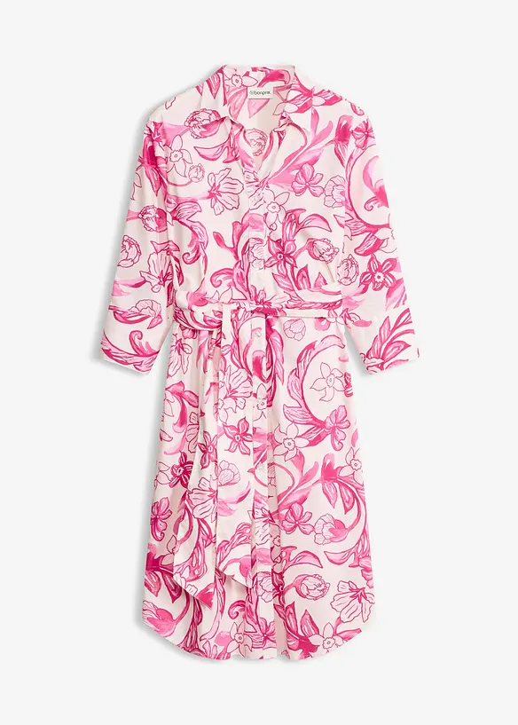 Hemdblusenkleid aus Baumwoll-Mix, bonprix