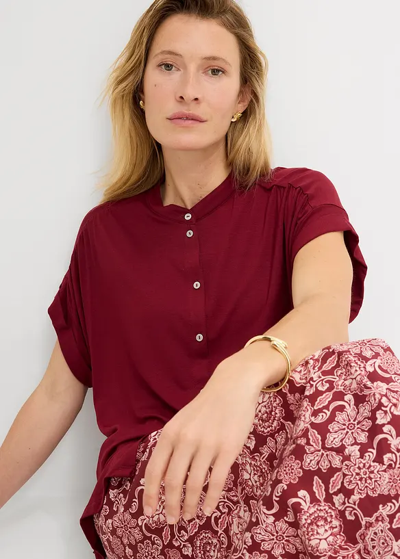Shirtbluse aus softem Viskose Mix, bonprix