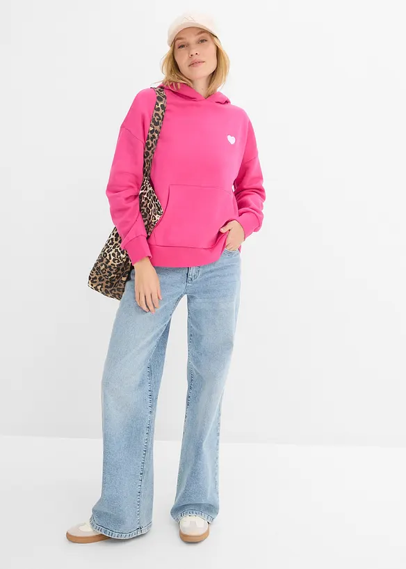 Oversize Hoodie aus weichem Baumwoll-Mix, bonprix