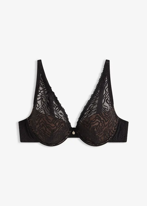 Soutien-gorge &agrave; coques et dentelle fine, bonprix