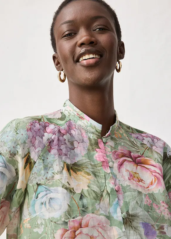 Tunique-blouse en ramie rafra&icirc;chissante, bonprix