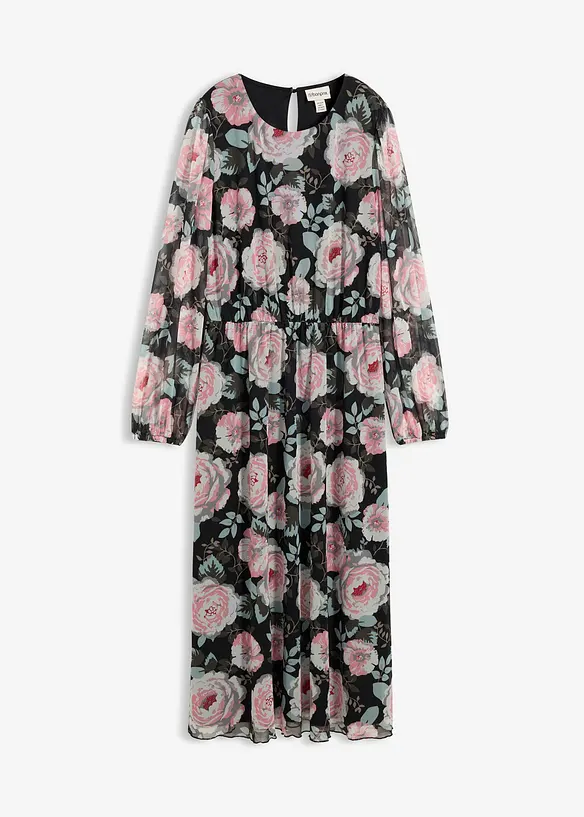 Robe midi en mesh doux, bonprix