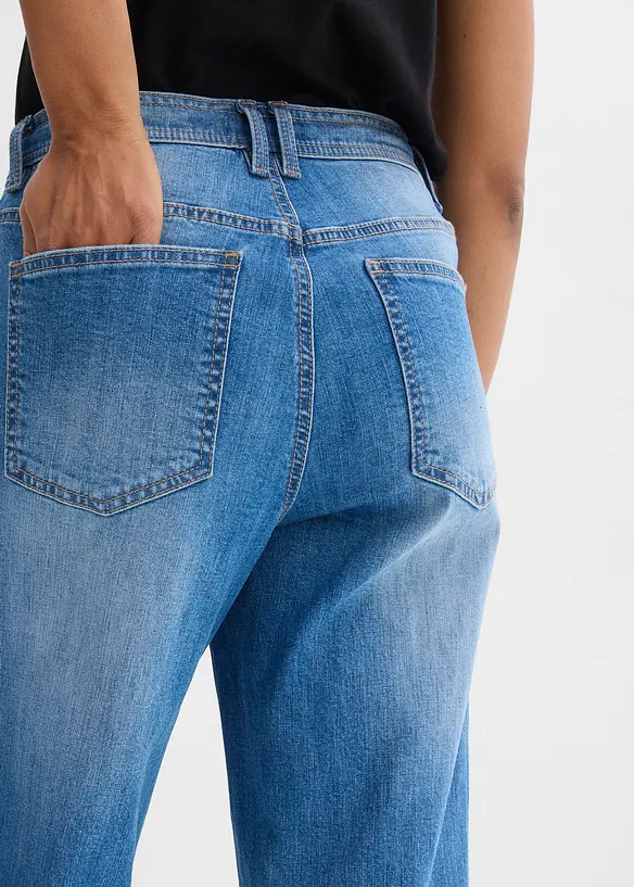 Loose Straight-Jeans, High Waist, bonprix