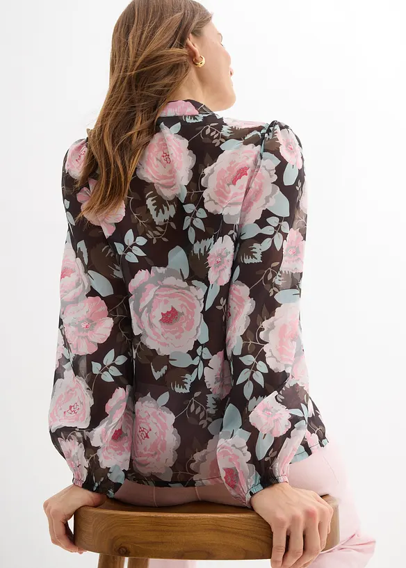 Blouse &agrave; lavalli&egrave;re, bonprix