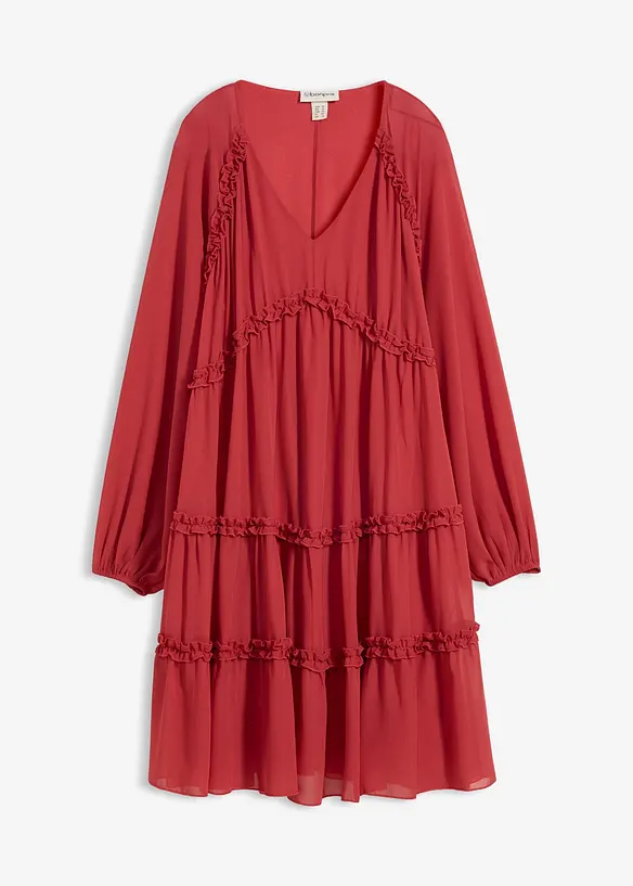 Tunika-Kleid aus strukturiertem Chiffon, bonprix