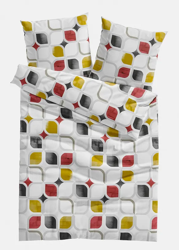 Parure de lit en coton m&eacute;lang&eacute;, bonprix