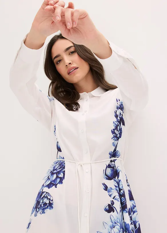 Robe-chemise en viscose fluide, bonprix