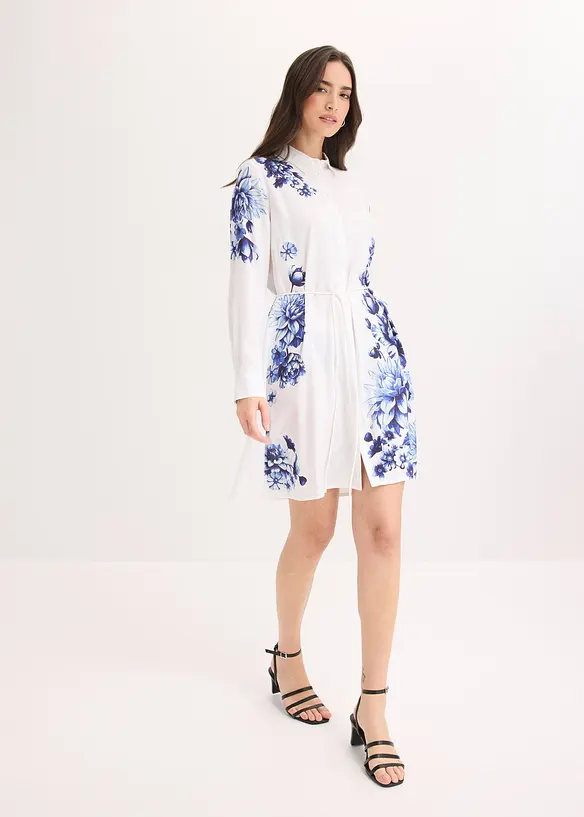 Robe-chemise en viscose fluide, bonprix