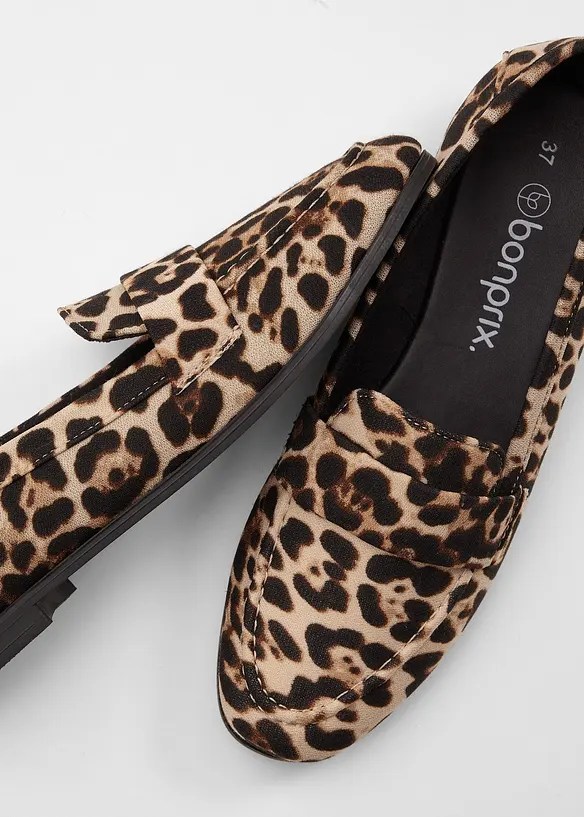 Mocassins au look animalier, bonprix