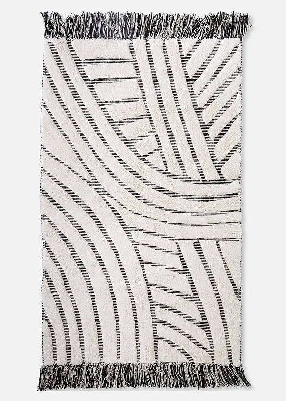 Tapis de bain &agrave; motif graphique, bonprix