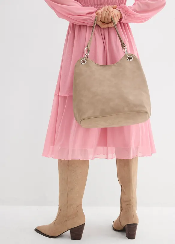 Robe en jersey et mesh fin, bonprix