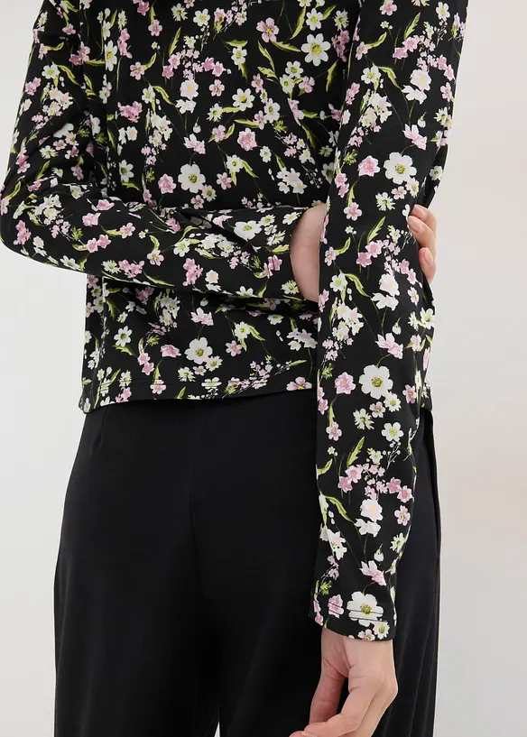 Langarmshirt aus Baumwoll-Mix, bonprix