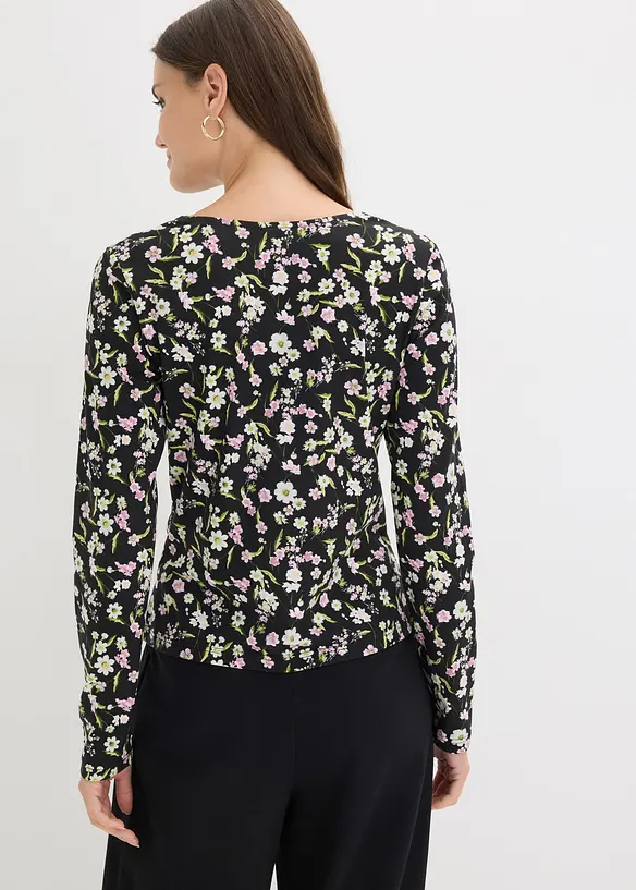 Langarmshirt aus Baumwoll-Mix, bonprix