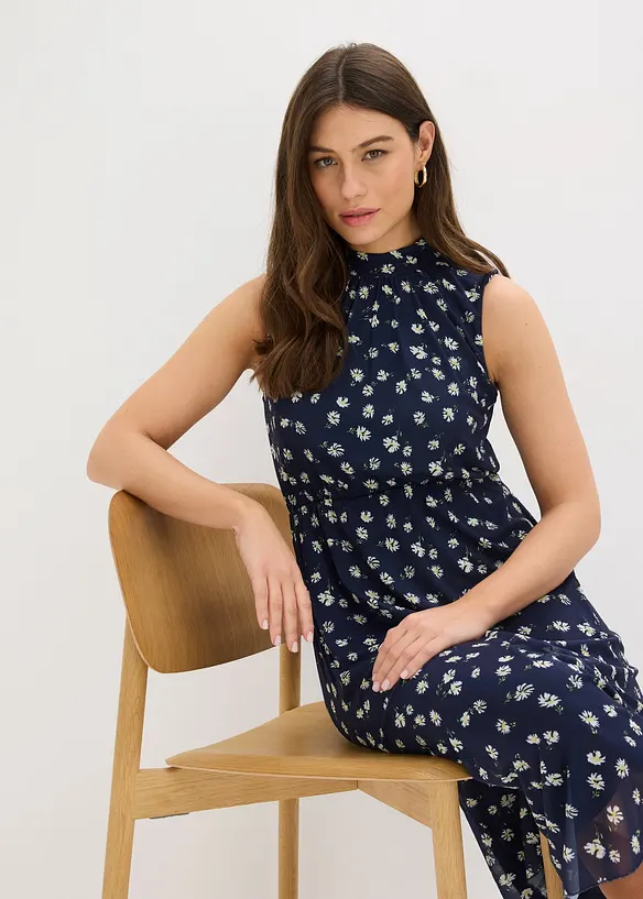 Robe en jersey et mesh fin, bonprix