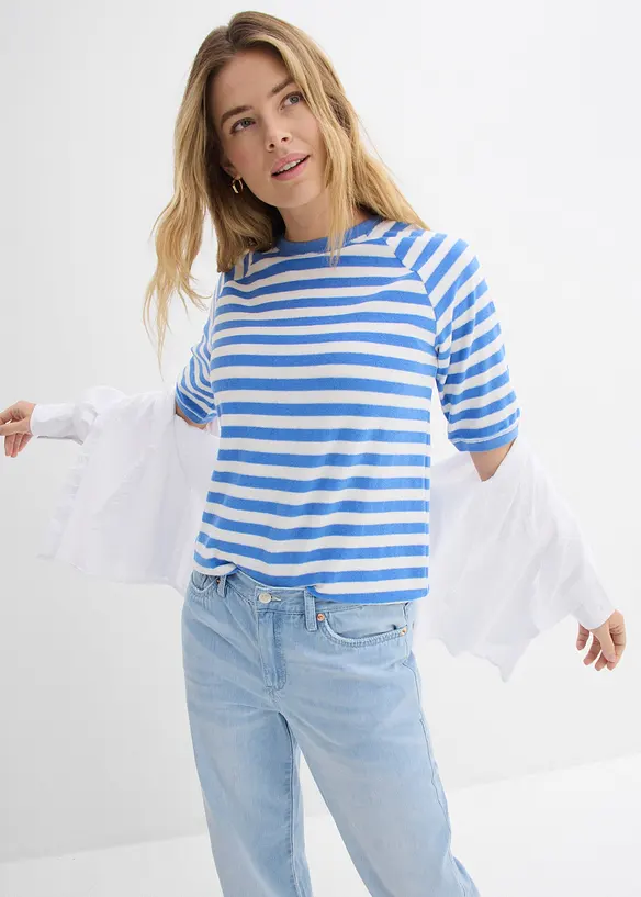 T-shirt en tissu &eacute;ponge doux, bonprix