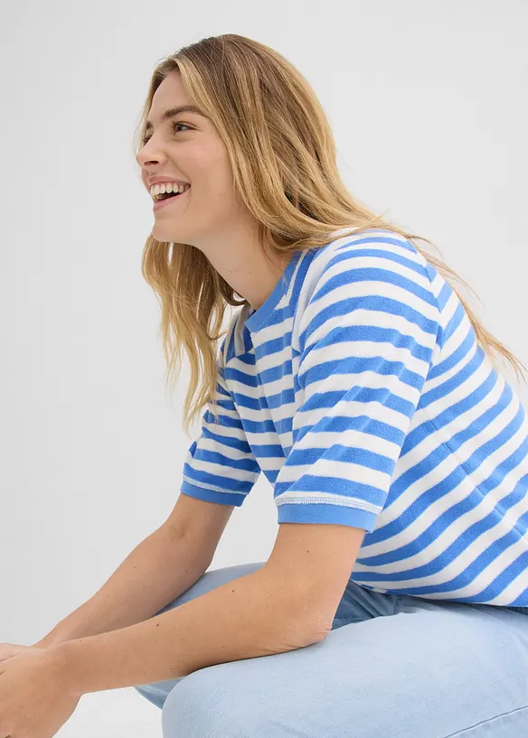 T-shirt en tissu &eacute;ponge doux, bonprix