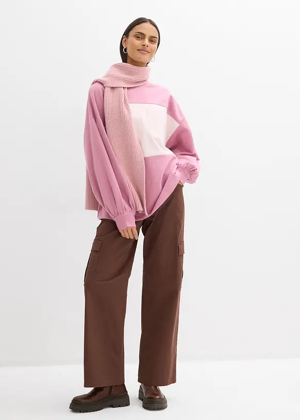 Sweat oversize 100% coton, bonprix