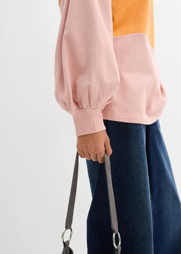 Oversize-Sweatshirt aus reiner Bio-Baumwolle, bonprix