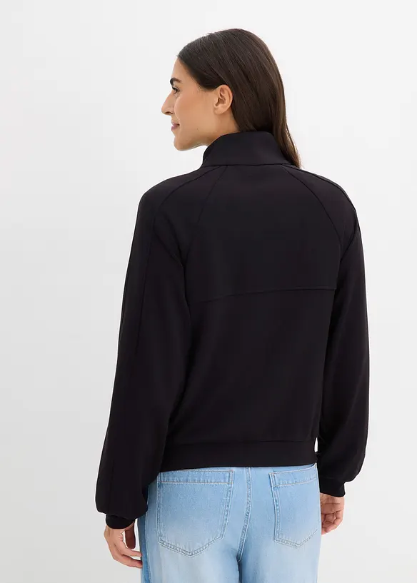 Sweat zipp&eacute; en mati&egrave;re n&eacute;opr&egrave;ne, bonprix