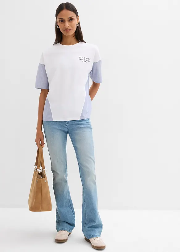 Oversize-Shirt aus Baumwoll-Mix, bonprix