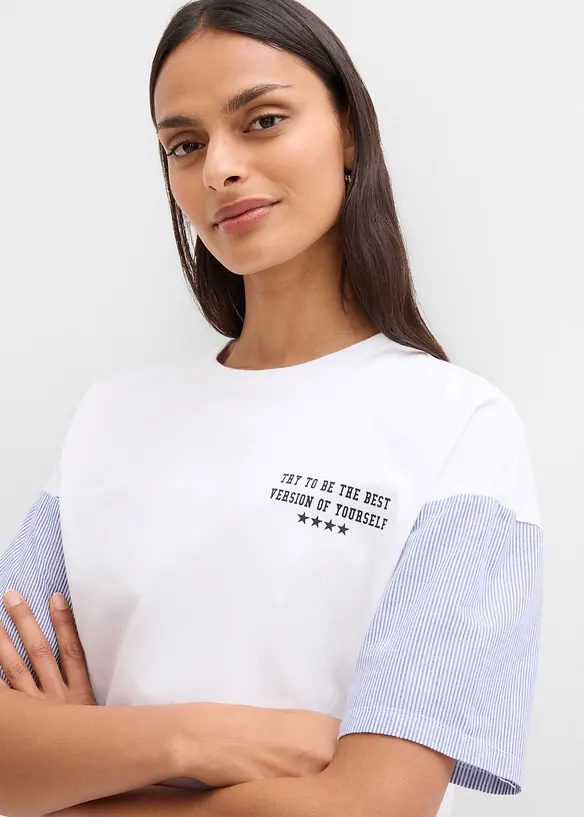 Oversize-Shirt aus Baumwoll-Mix, bonprix