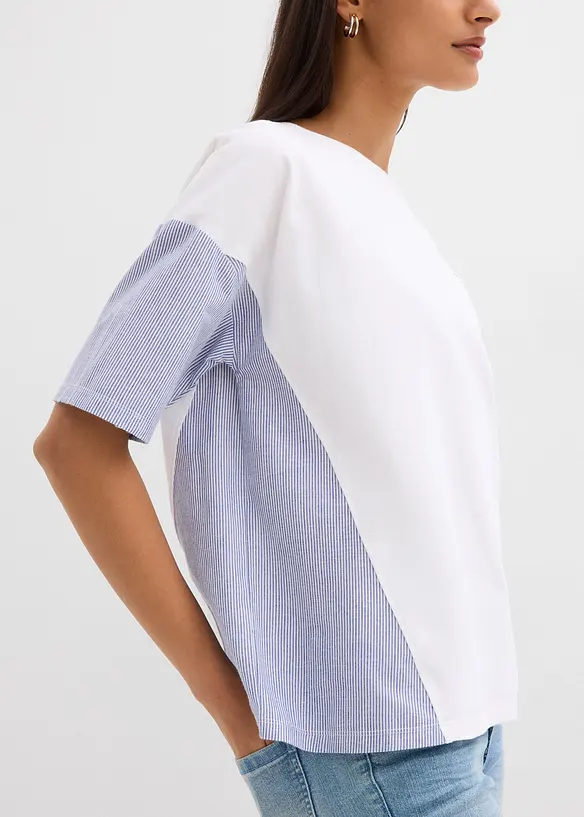 Oversize-Shirt aus Baumwoll-Mix, bonprix