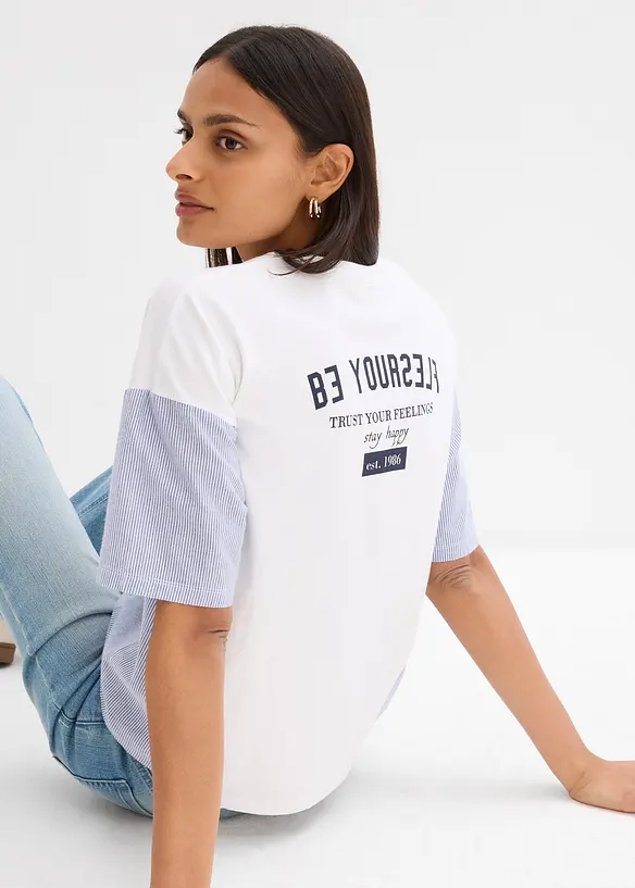 Oversize-Shirt aus Baumwoll-Mix, bonprix