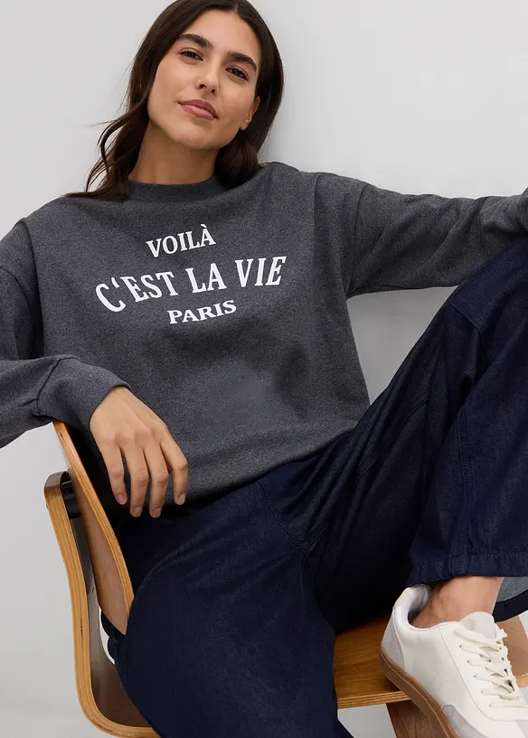 Sweatshirt aus Baumwoll-Mix, bonprix