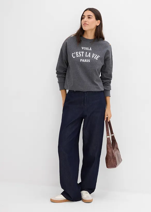 Sweatshirt aus Baumwoll-Mix, bonprix