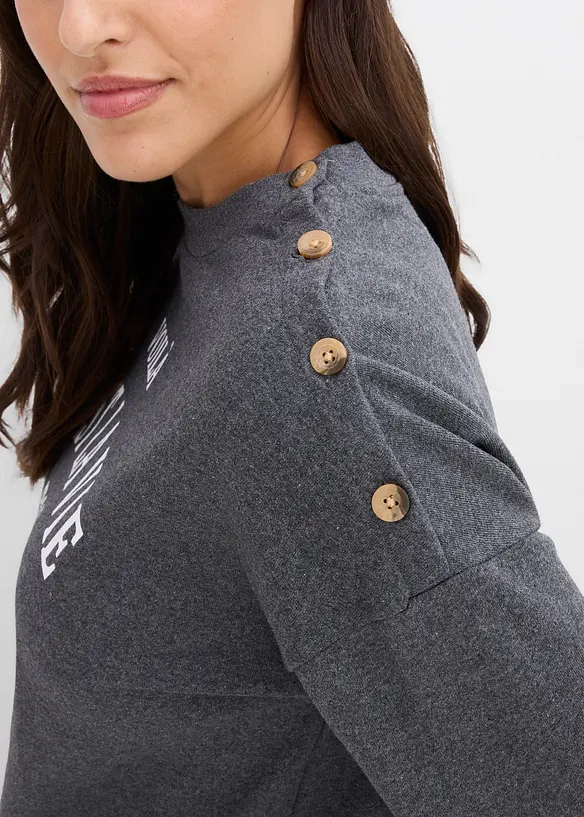 Sweatshirt aus Baumwoll-Mix, bonprix