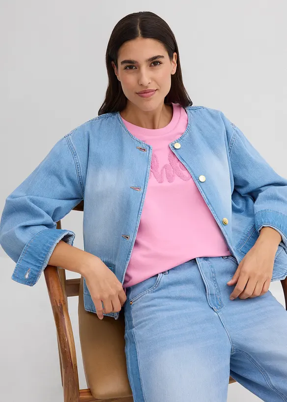 Sweat en coton m&eacute;lang&eacute;, bonprix