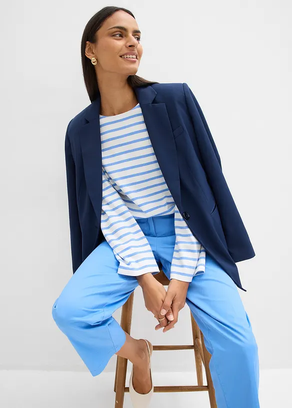 T-shirt manches longues ray&eacute; en coton, bonprix